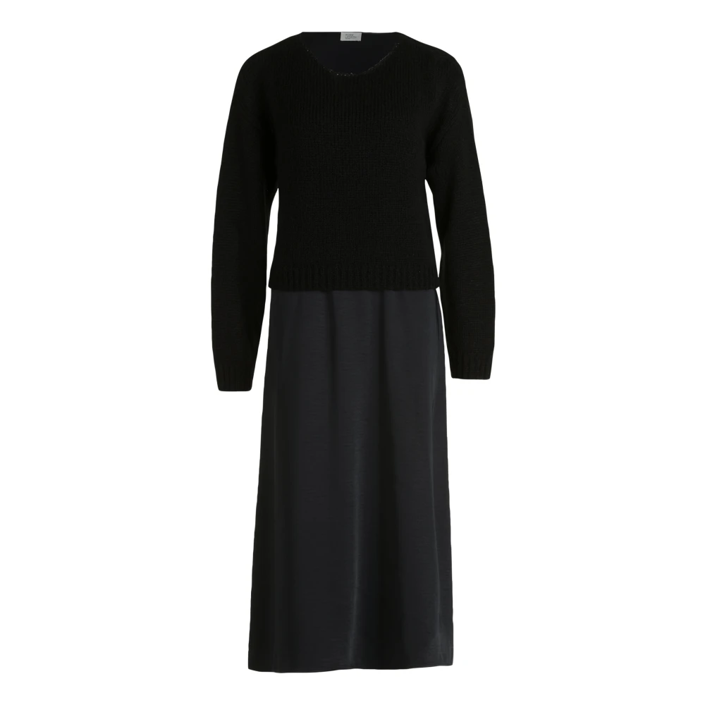 Vera Mont Trendy Casual Jurk Set Black Dames