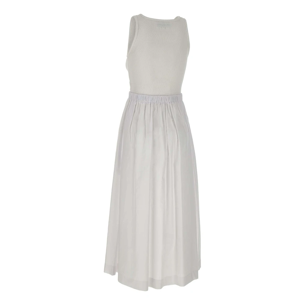 Iceberg Witte Katoenen Jurk Twee-in-Een Ontwerp White Dames