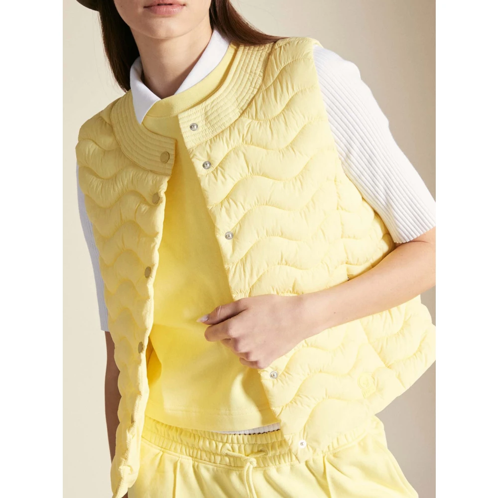 Ciesse Piumini Geel Iris Gewatteerd Mouwloos Jack Yellow Dames