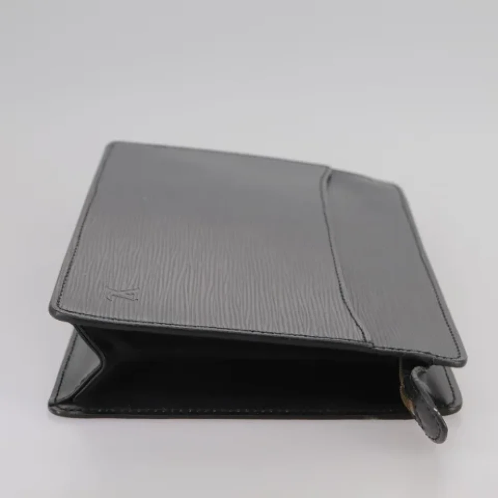 Louis Vuitton Vintage Pre-owned Leather clutches Black Dames
