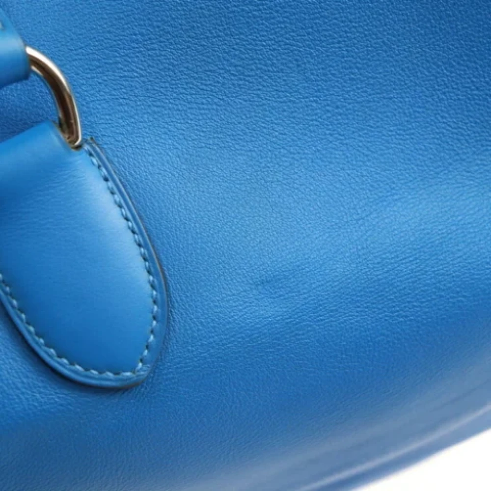 Hermès Vintage Pre-owned Fabric handbags Blue Dames