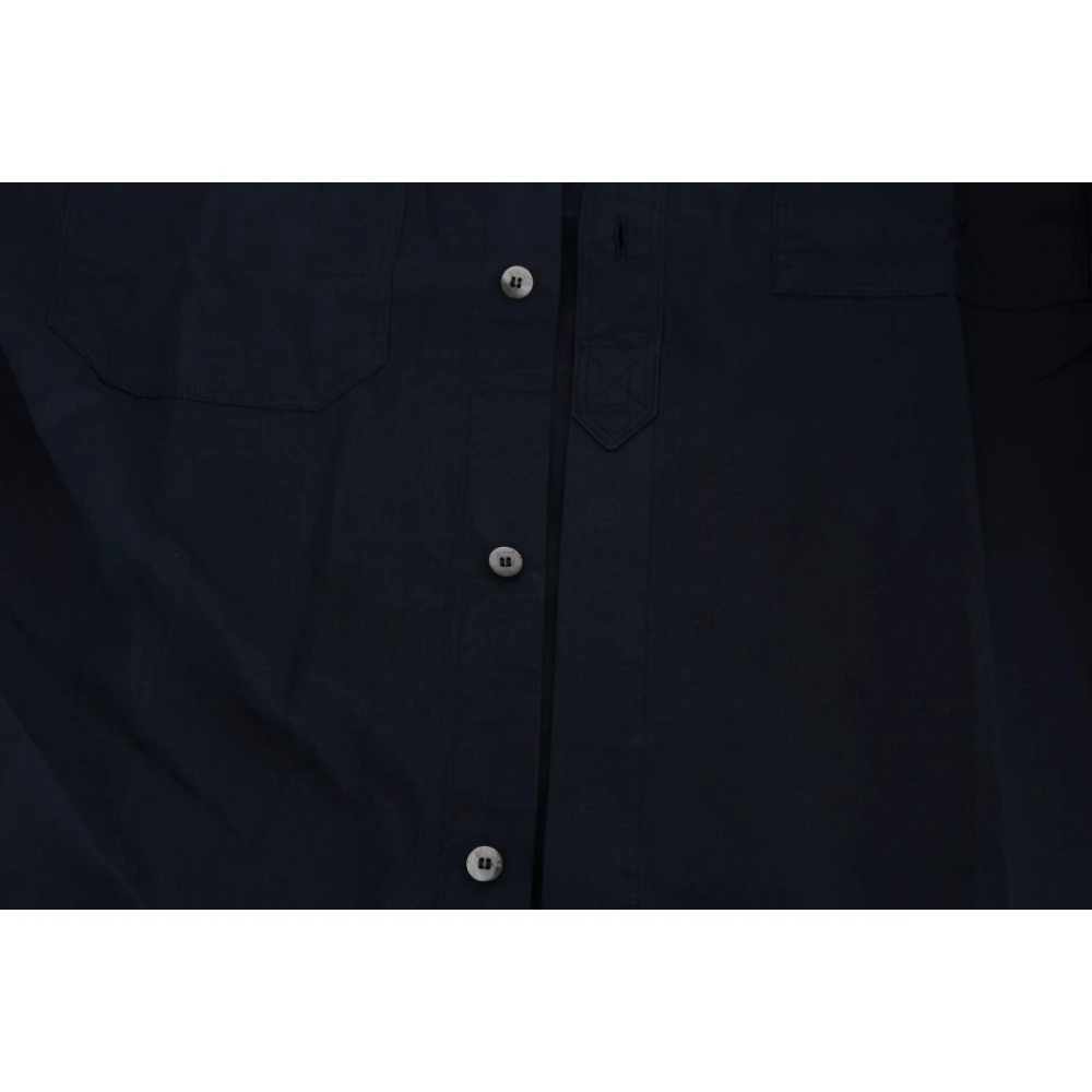 John Galliano Blauw Katoenen Casual Overhemd Blue Heren