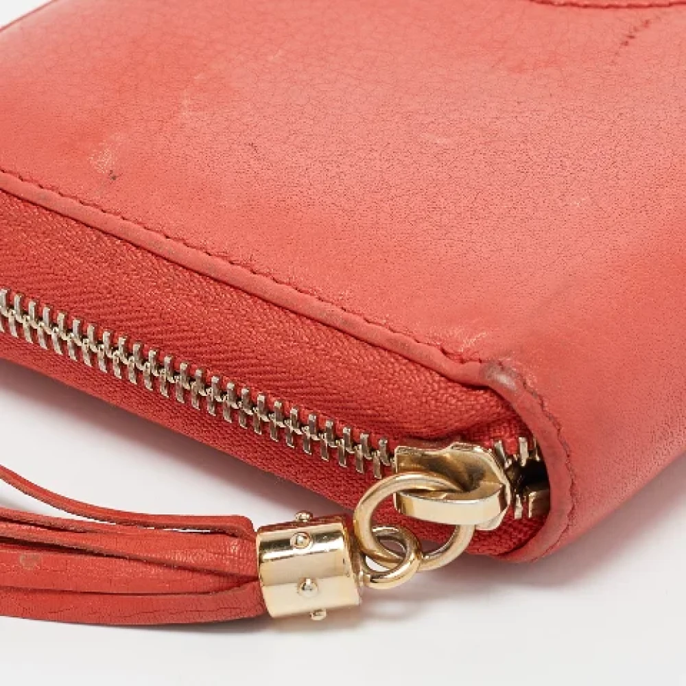 Gucci Vintage Pre-owned Leather wallets Orange Dames