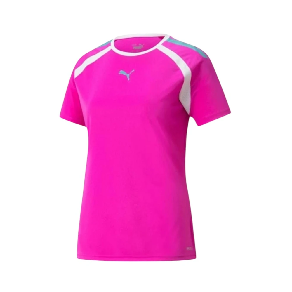 Puma Fuchsia Raglan T-shirt met Mesh-inzet Pink Dames