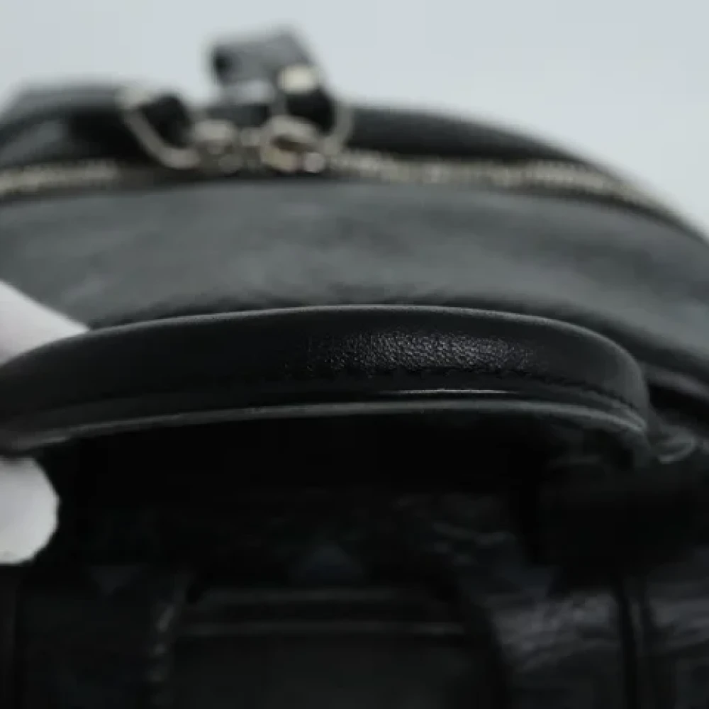 MCM Pre-owned Leather backpacks Black Dames