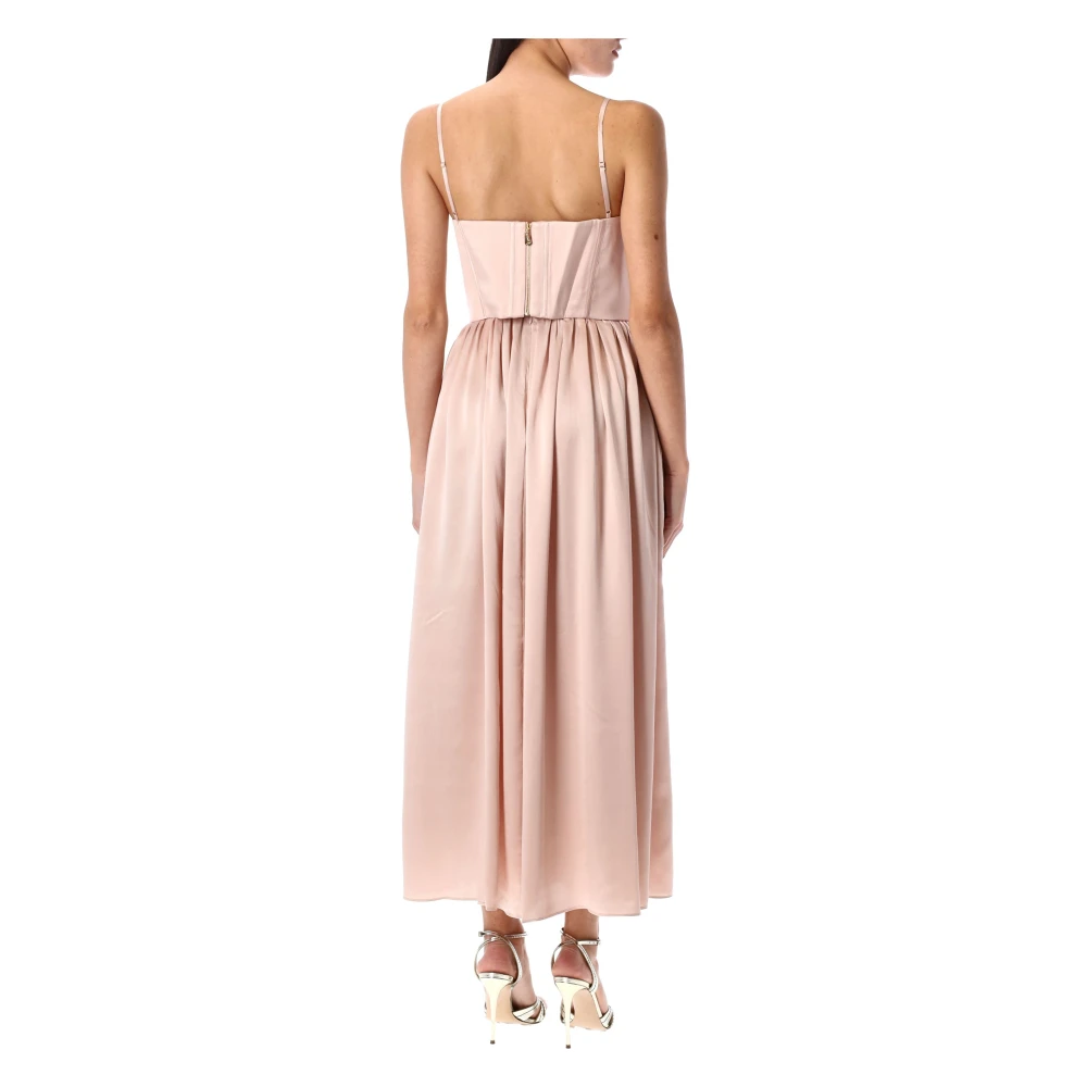 Zimmermann Corset Midi Jurk Petal Pink Dames