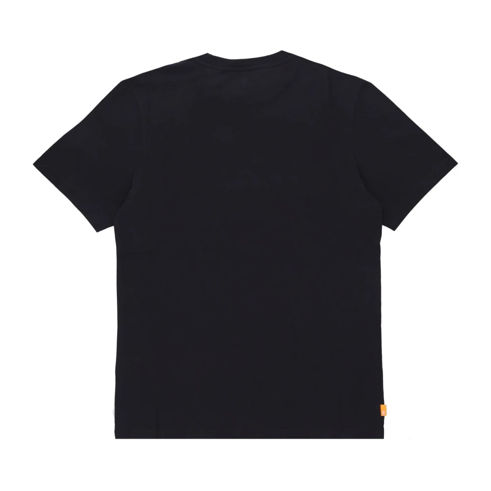 Timberland Zwarte Mannen Stack Tee Korte Mouw Black Heren