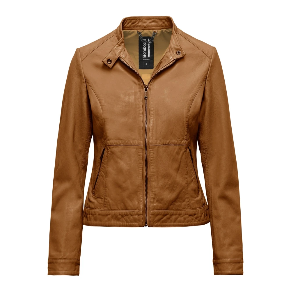 BomBoogie Leather Jackets Brown Dames