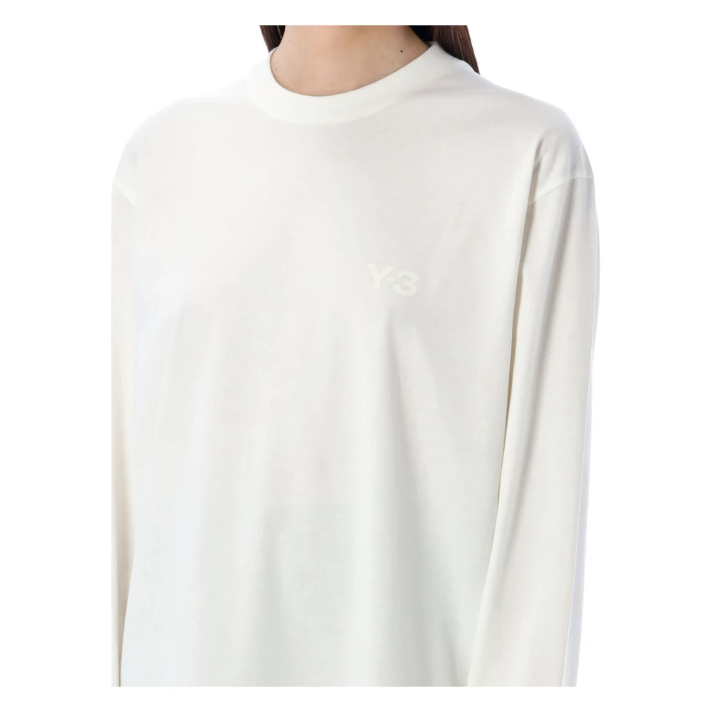 Y-3 Long Sleeve Tops White Dames