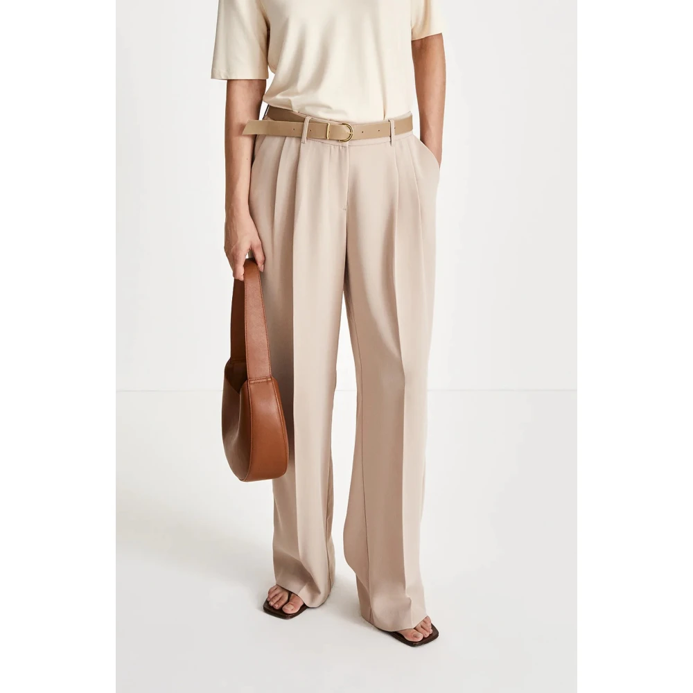 Stylein Wide Trousers Beige Dames