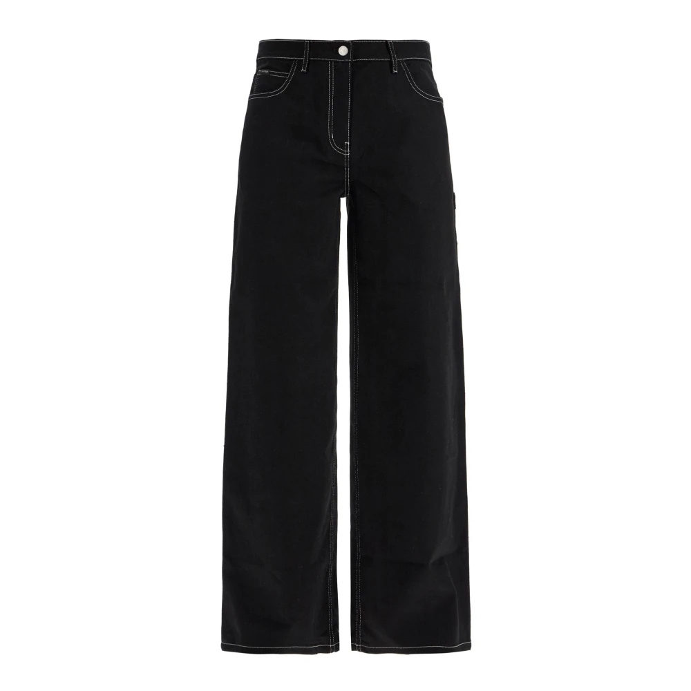 Courrèges Baggy Hammer Jeans Black Dames