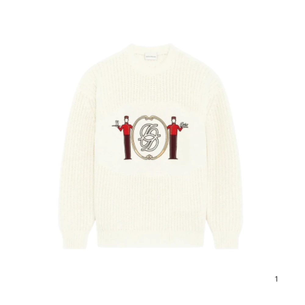 Drole De Monsieur White Accessories - Male - Round-Neck Knitwear - S - Knitwear