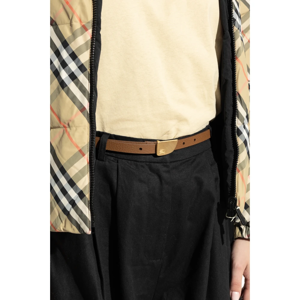 Burberry Leren riem Brown Dames