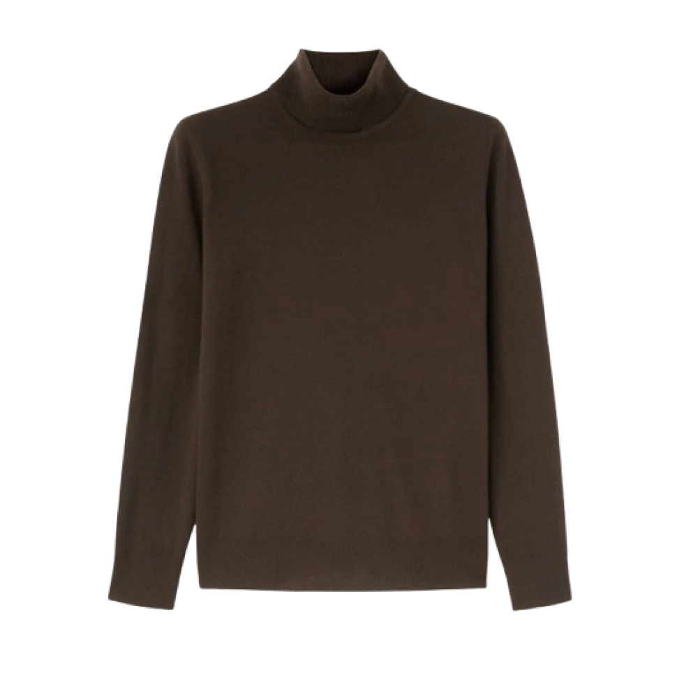 Loro Piana Chokladbrun Cashmere Turtleneck Tröja Brown, Herr