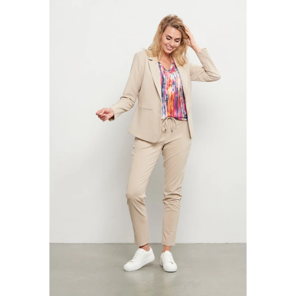 &Co Woman Blazer dames stijlvol en elegant Beige Dames