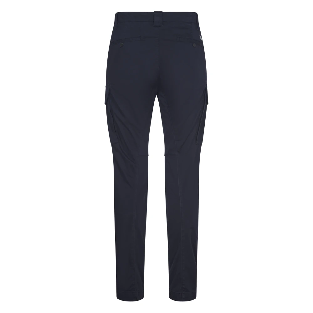 C.P. Company Cargo Lens Pants in Sateen Stretch Black Heren