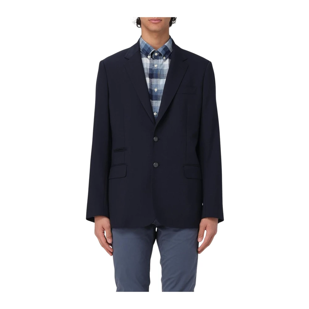 Fay Men's Blue Notch Lapel Blazer