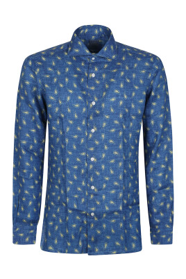 blue-yellow-neck-shirt