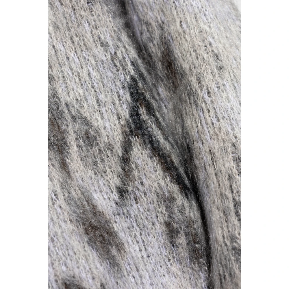 The Attico Trui met mohair afwerking Gray Dames