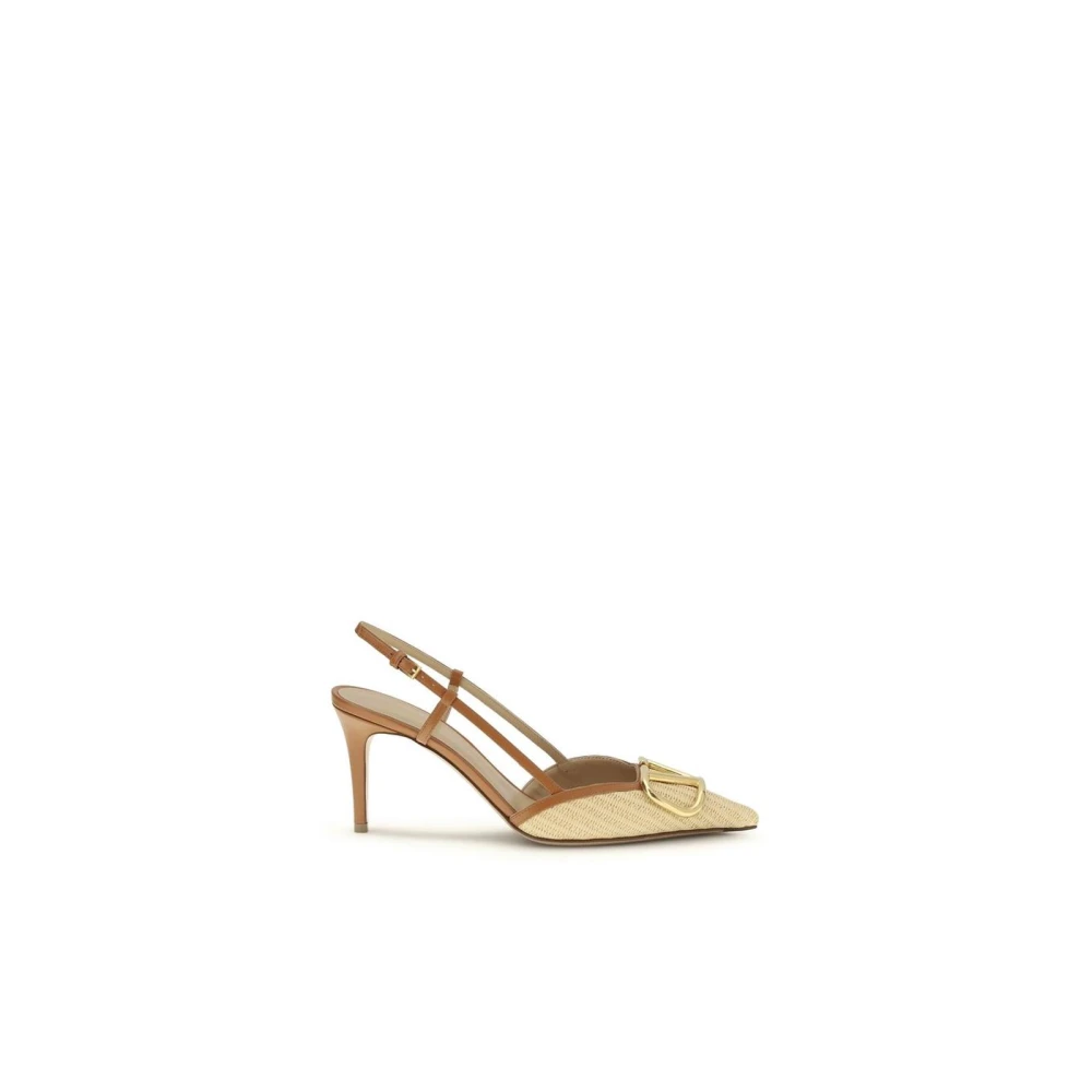 Valentino Garavani Women's Beige Bos Taurus High Heel Pumps