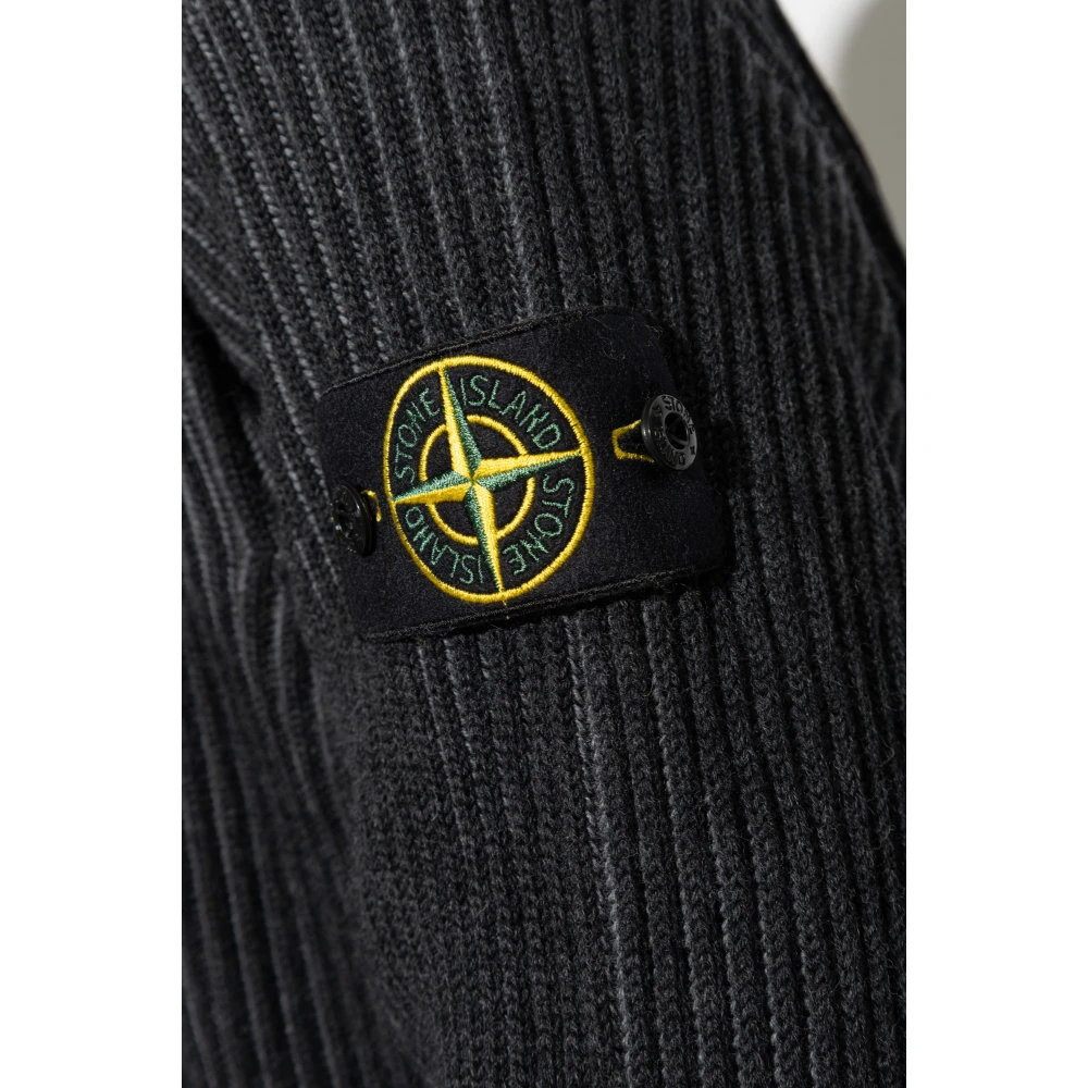 Stone Island Geribbelde trui Gray Heren