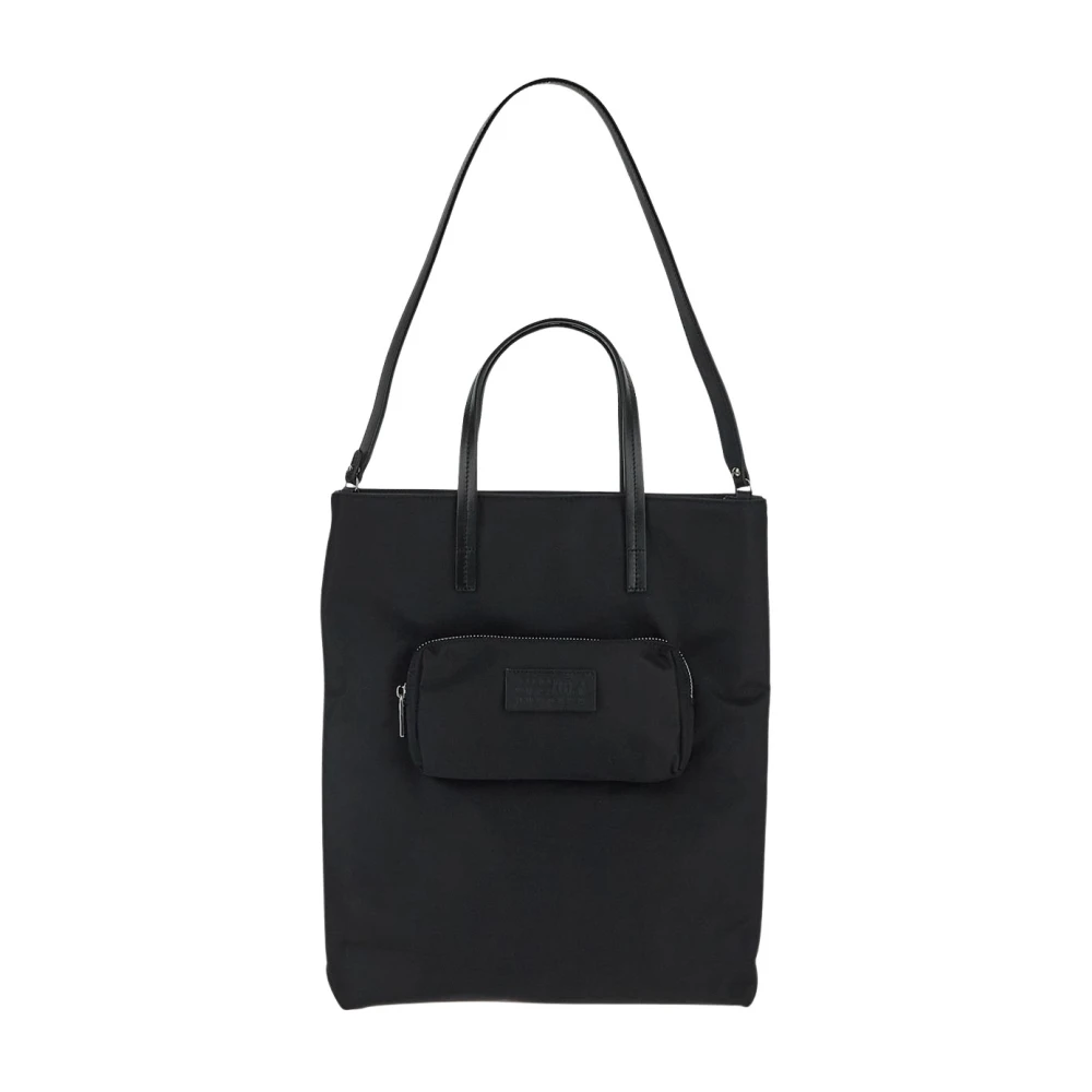 MM6 Maison Margiela Nylon Tote Bag Black Dames