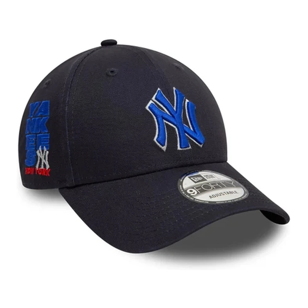 new era Yankees Side Patch Pet Black Heren