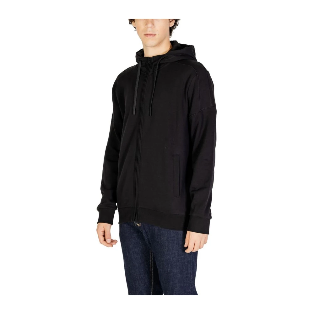 Emporio Armani EA7 Katoenmix Sweater Mannen Collectie Black Heren
