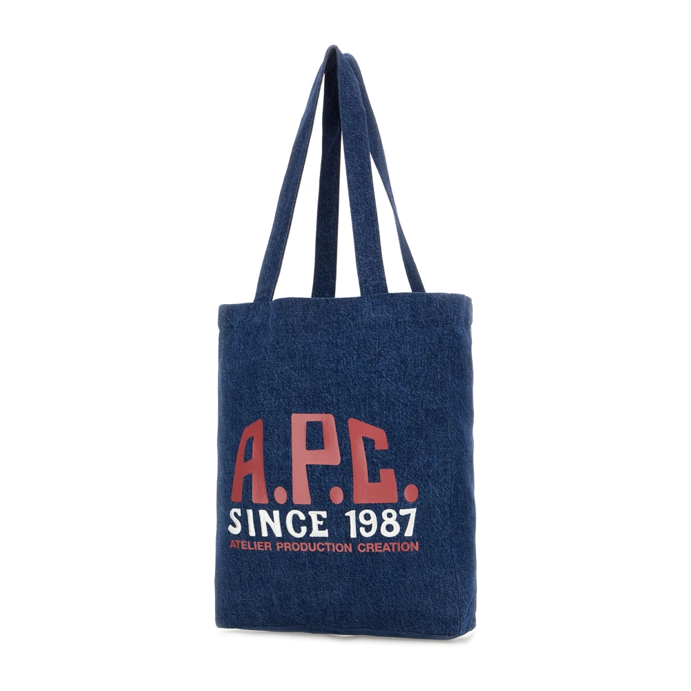 A.p.c. Denim Lou Winkel Tas Blue Dames