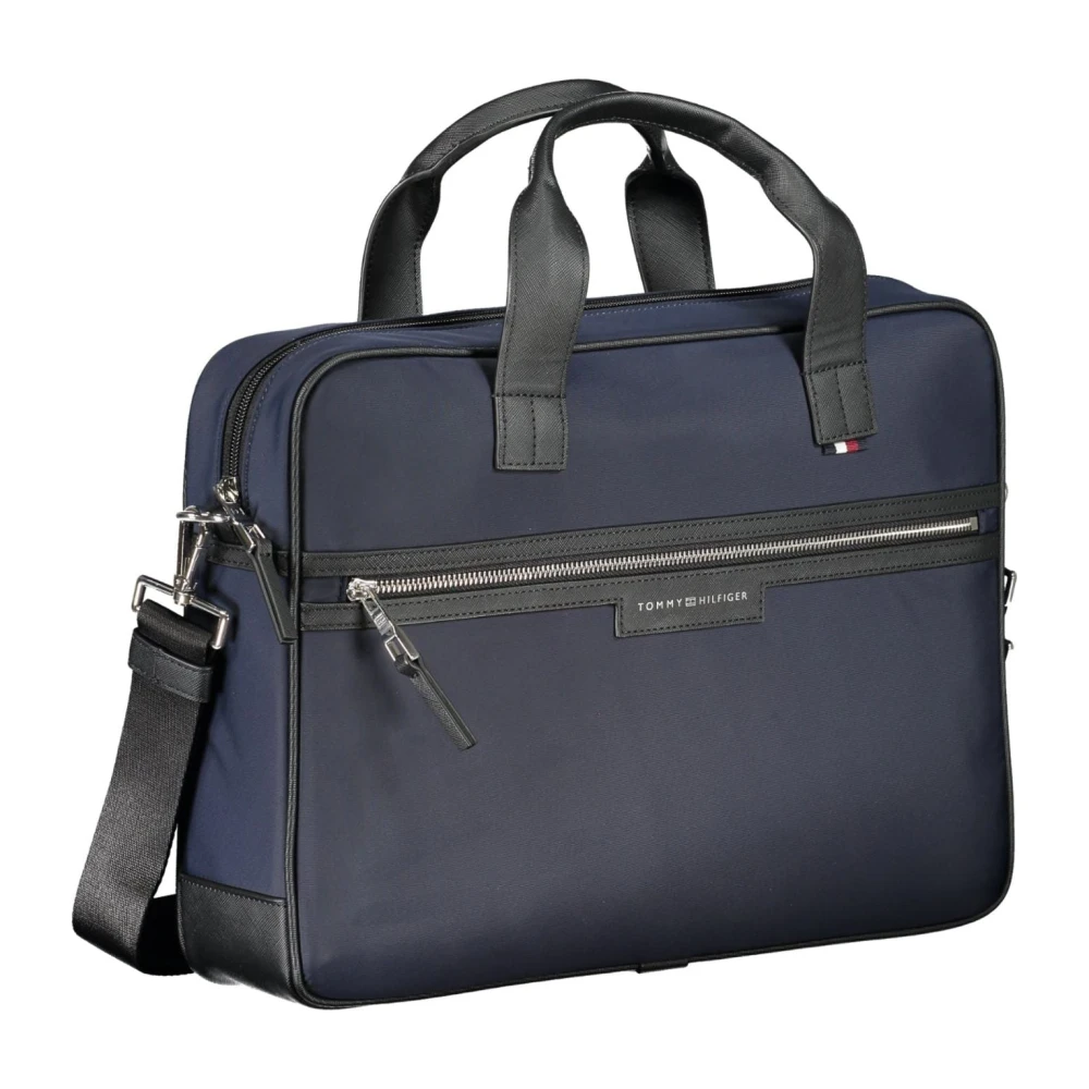Tommy Hilfiger Blauwe Heren Aktetas met Laptoptas Blue Heren