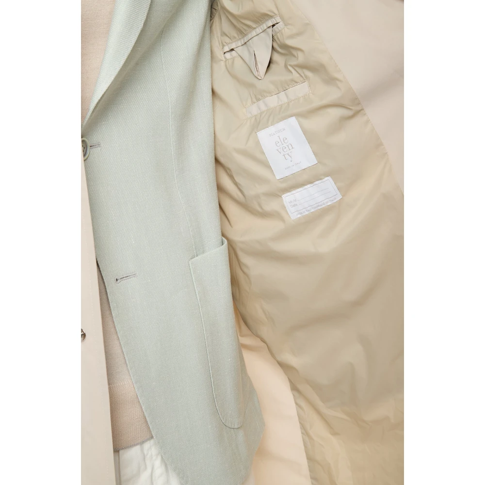 Eleventy Afneembare capuchon trenchcoat Beige Heren