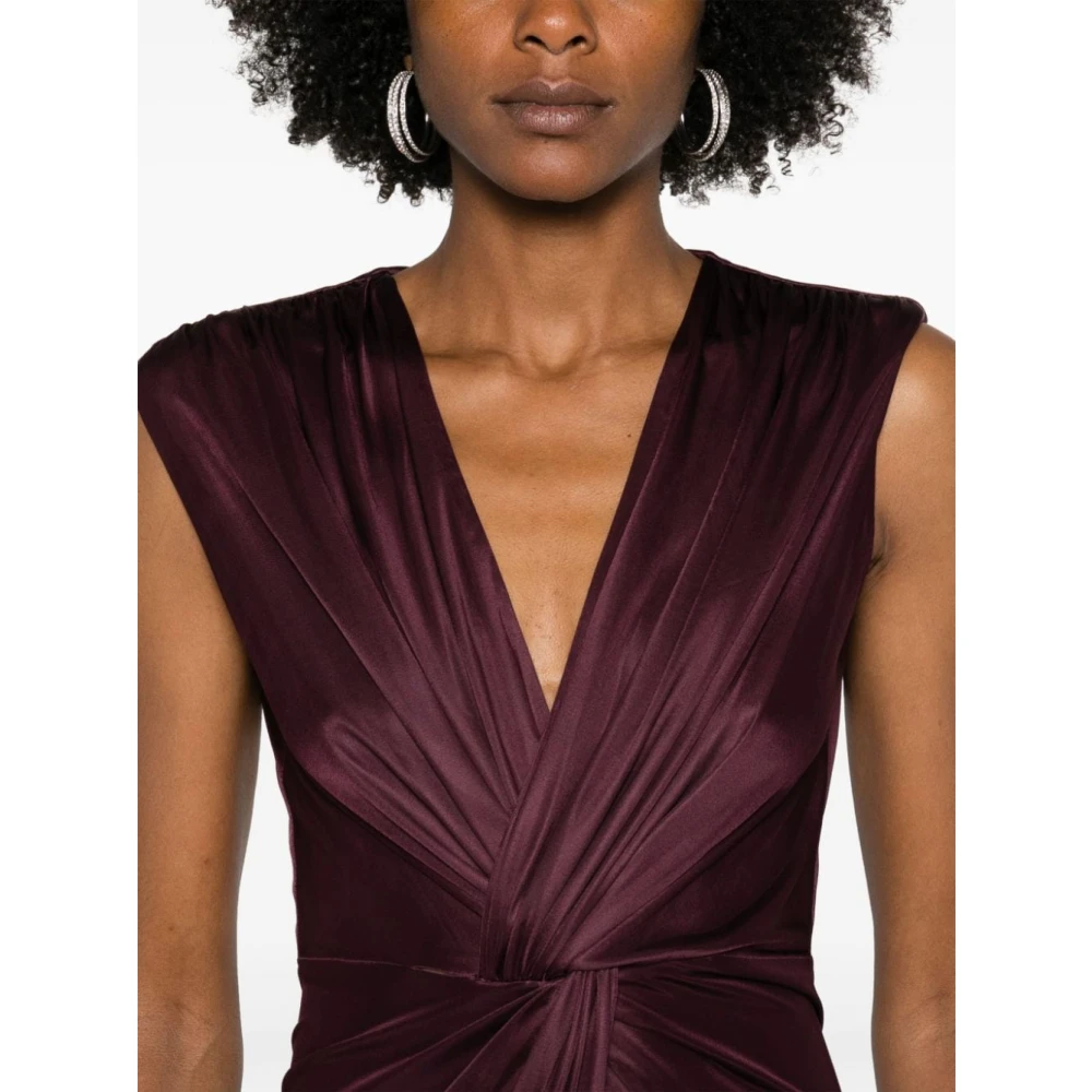 Costarellos Rode Elegante Jurk Aw24 Red Dames