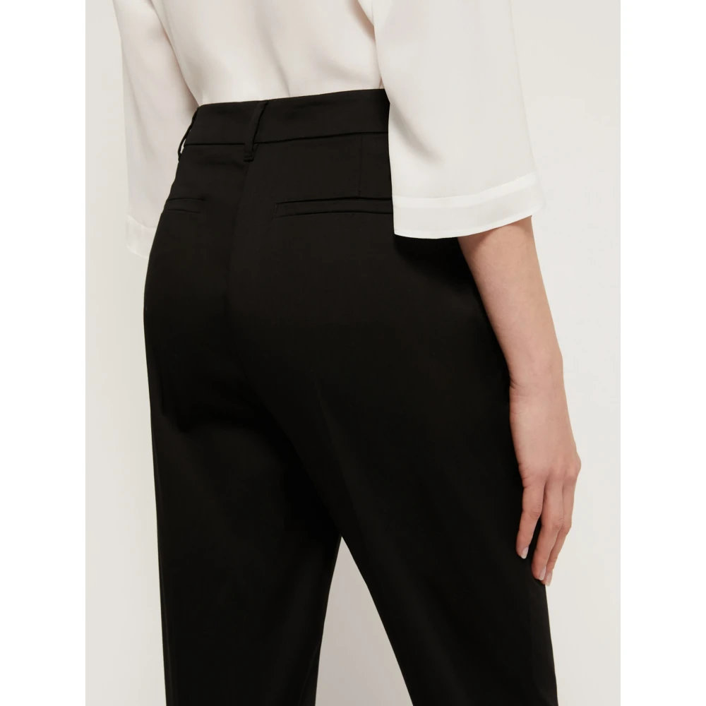 Pennyblack Slim Cotton Satin Chinos Black Dames