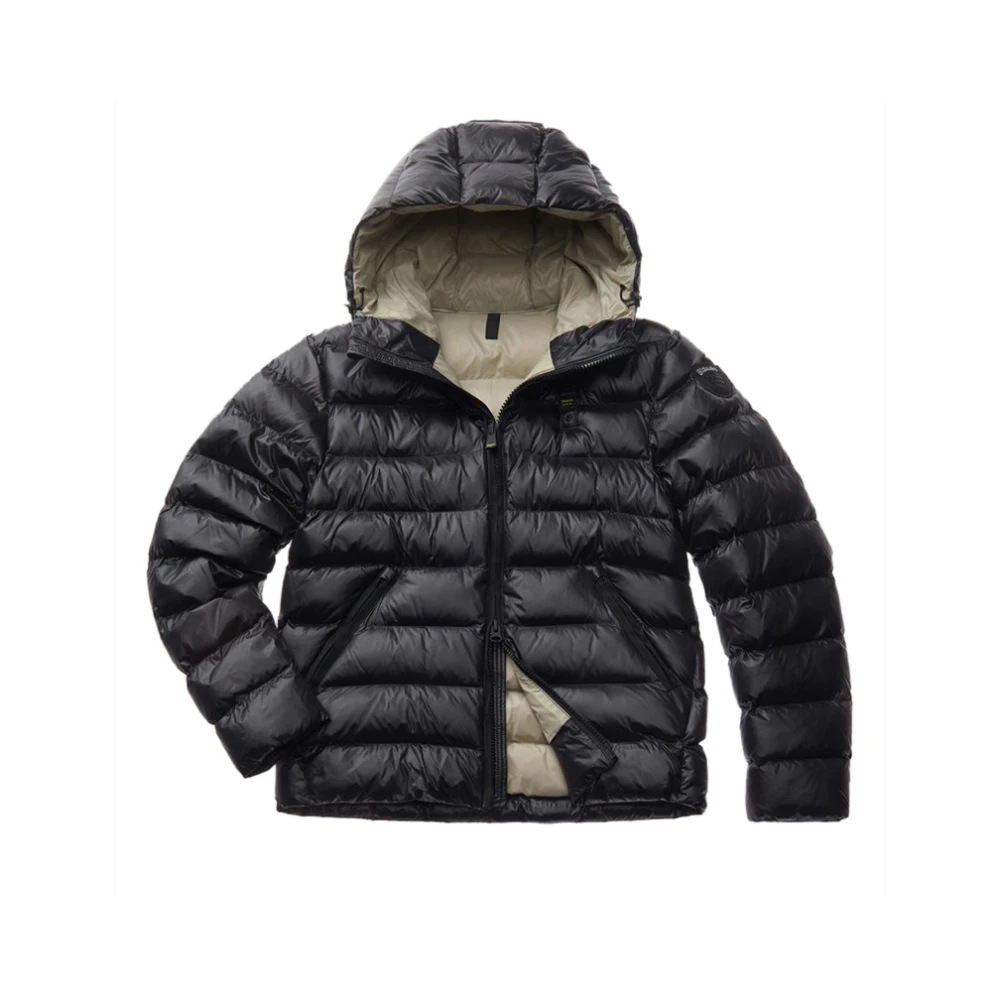 Blauer Veelzijdige Modieuze Multicolor Rits Jas Black Heren