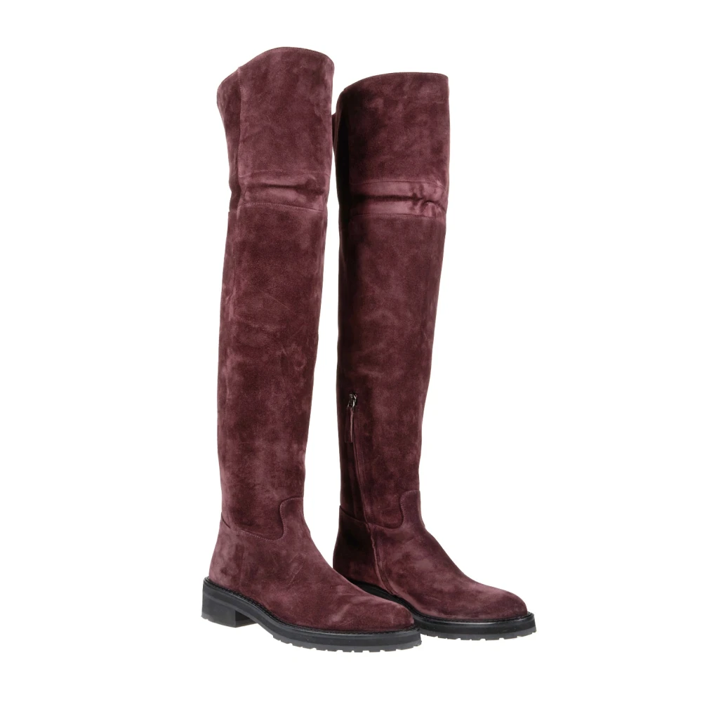 Eleventy Women's Brown Stivale Alto - Over-The-Knee Boots - 6 Uk - Shoes