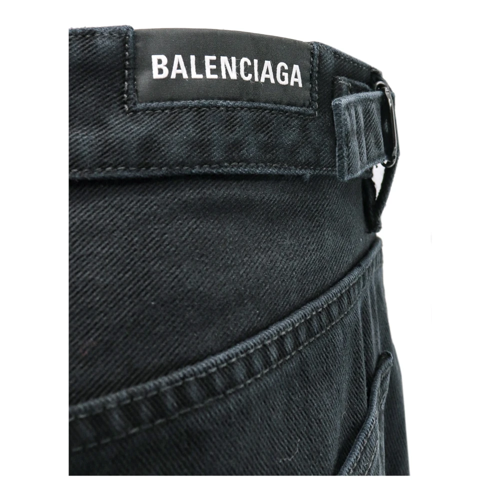 Balenciaga Straight Jeans Black Heren