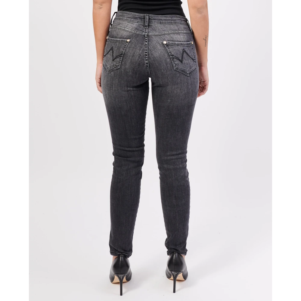 Gaudi Zwarte Skinny Jeans met Lage Taille Black Dames