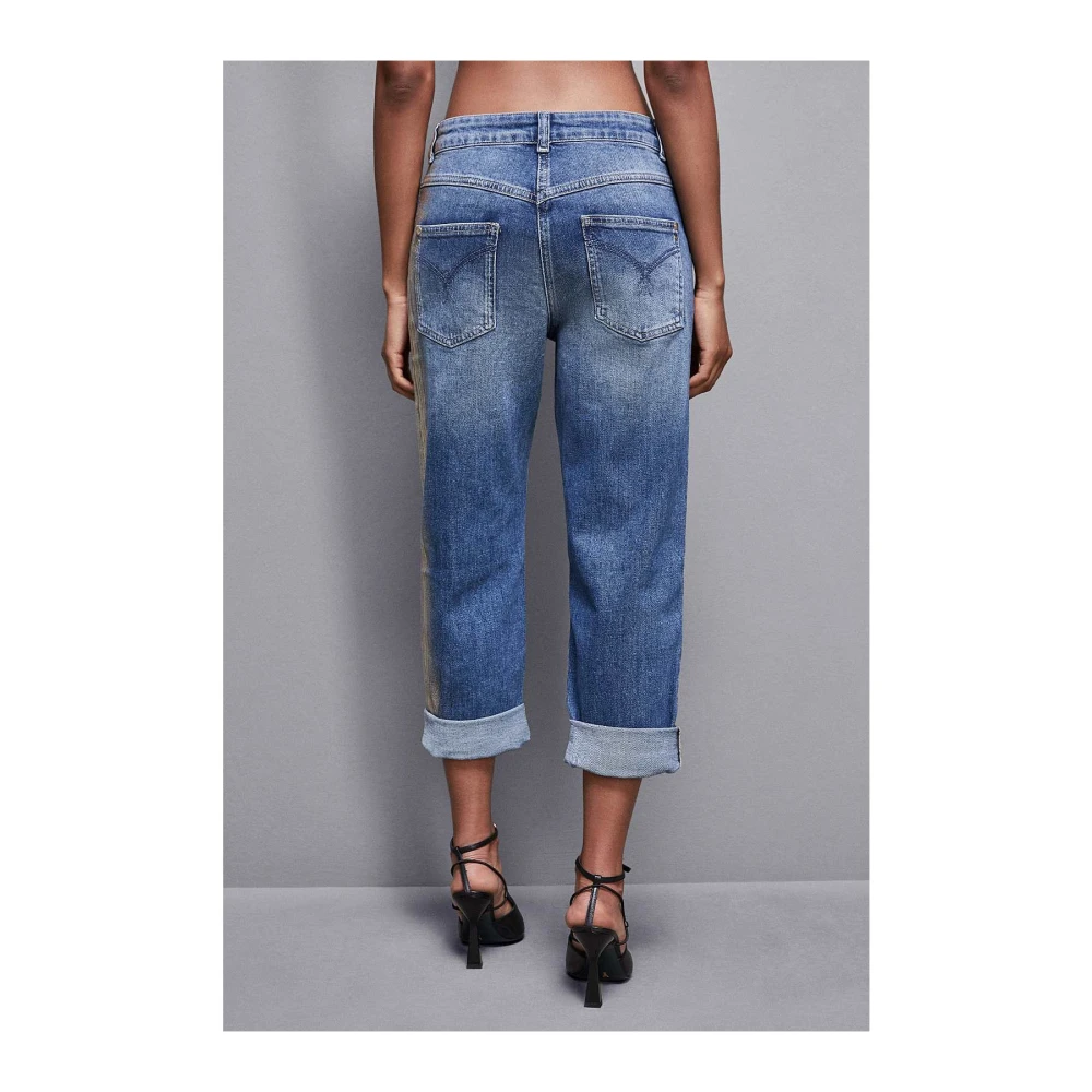 PATRIZIA PEPE Denim Broek Art. 8P0638D083 Blue Dames