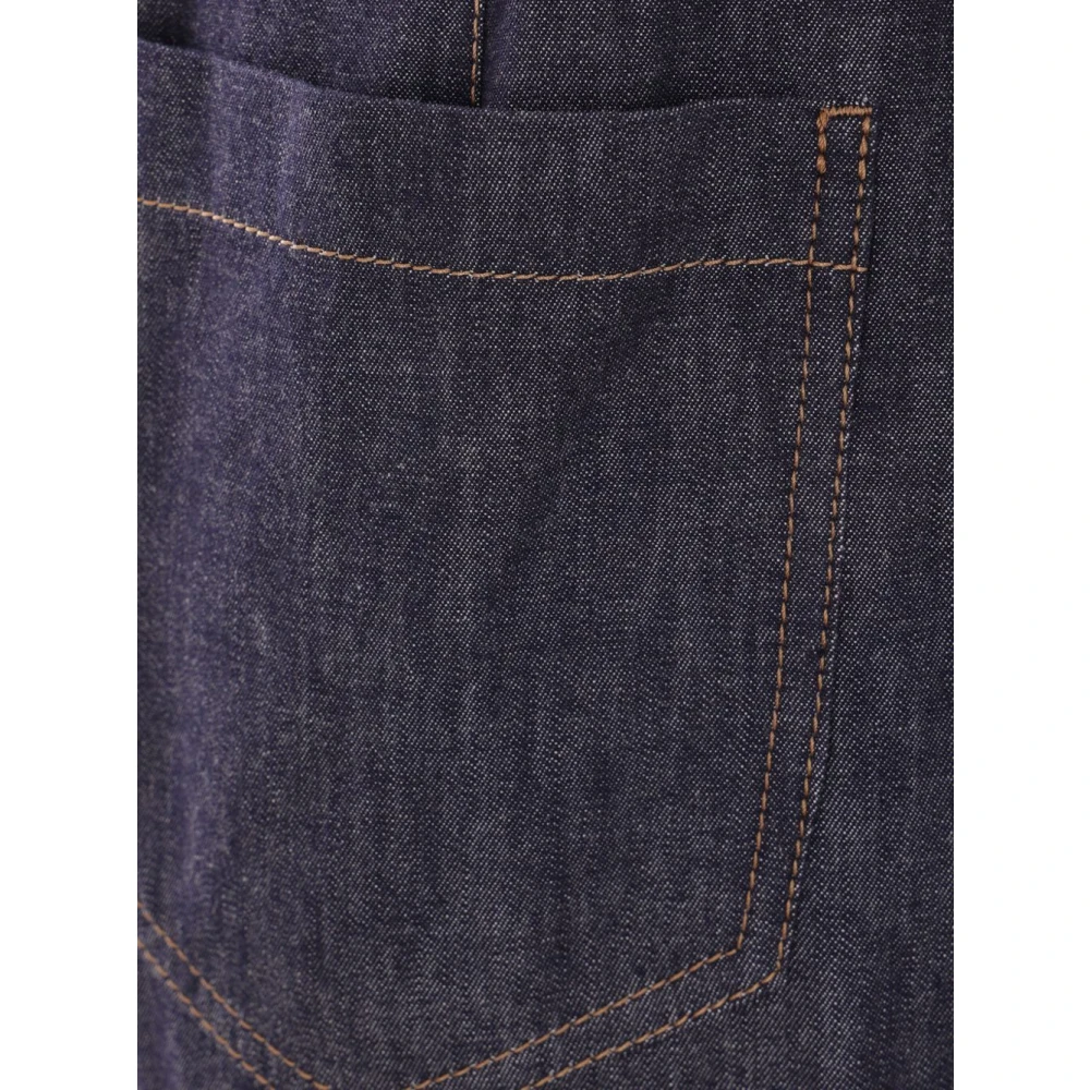 BRUNELLO CUCINELLI Klassieke Denim Broek voor Dagelijks Gebruik Blue Dames
