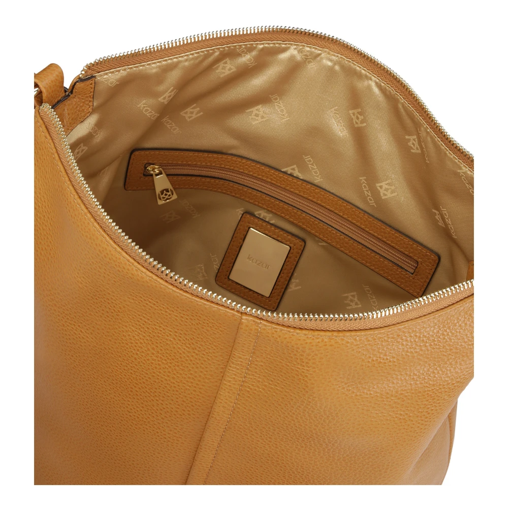 Kazar Lichtbruine urban leren handtas Brown Dames