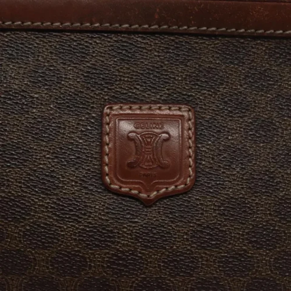 Celine Vintage Pre-owned Leather clutches Brown Dames
