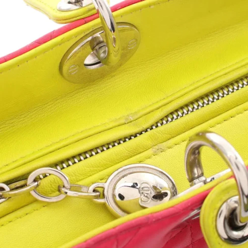 Dior Vintage Pre-owned Leather dior-bags Pink Dames