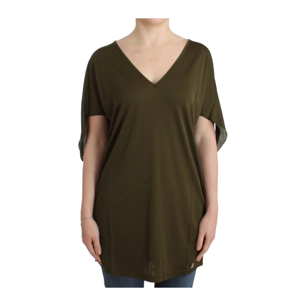 John Galliano , T-Shirts, Female, Green, Xs, Shortsleeved Top - Image 3