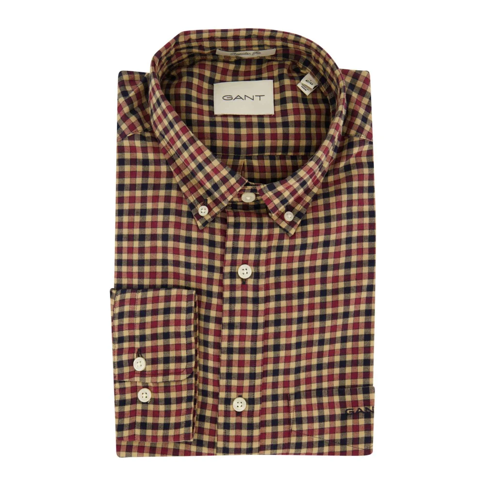 Gant Casual Rood Overhemd Red Heren