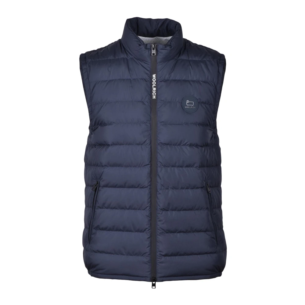 Woolrich Puffer Vest met polyester vulling Blue Heren