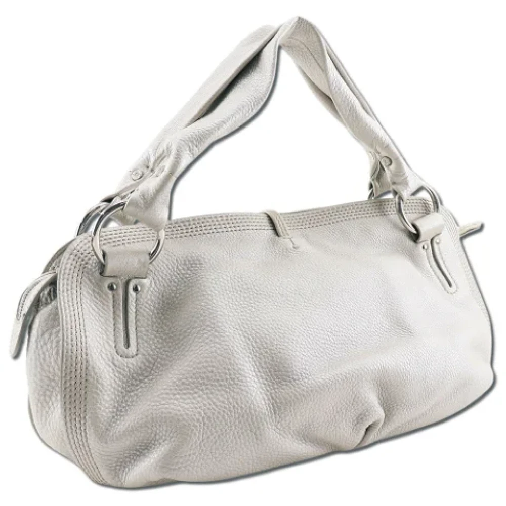 Celine Vintage Pre-owned Leather handbags Beige Dames
