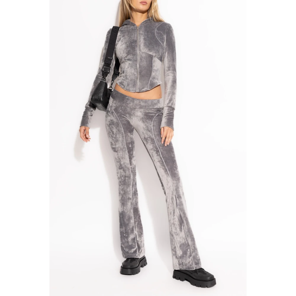 Misbhv Velours Broek Gray Dames