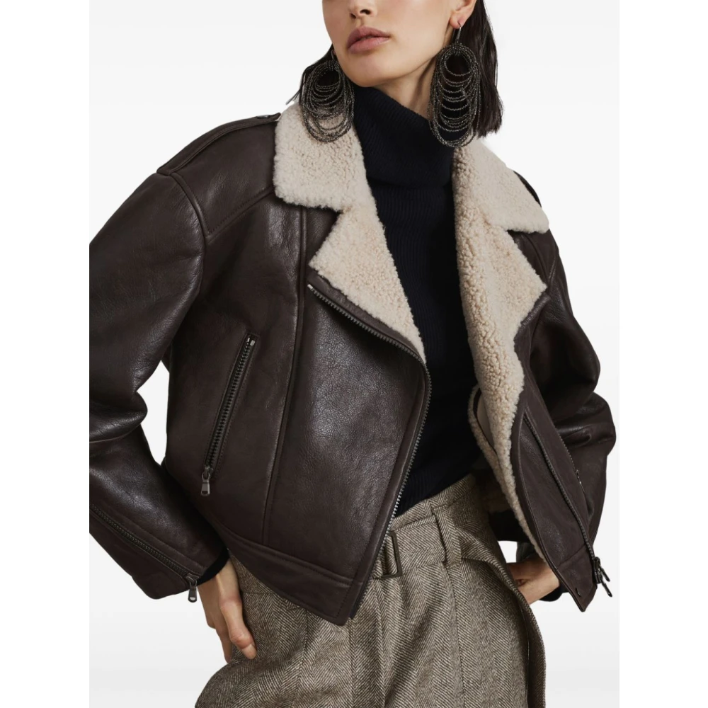 BRUNELLO CUCINELLI Stijlvolle Jassen Collectie Brown Dames