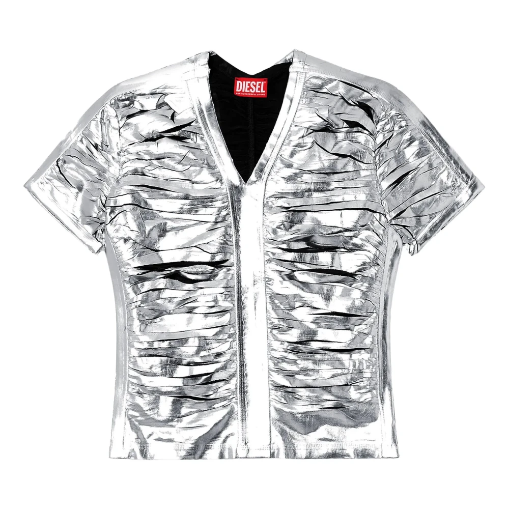 Diesel - Tops > T-Shirts - Gray - Diesel - Modalova
