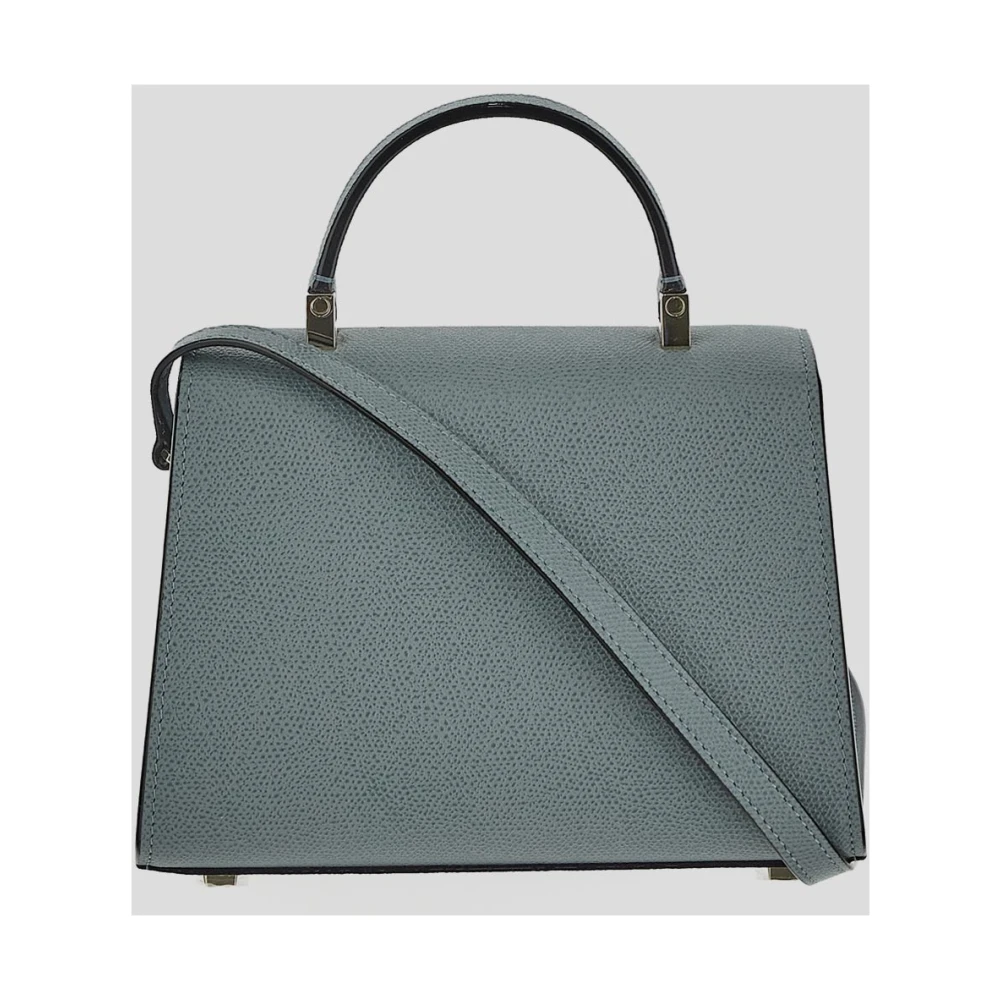 Valextra Leren Micro Tas Blue Dames